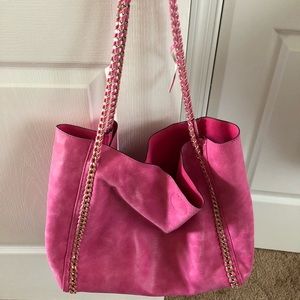 Suade pink bag